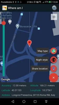 Where am I - My GPS position android App screenshot 2