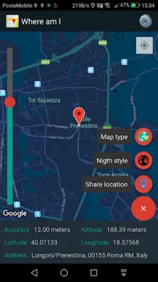 Where am I - My GPS position android App screenshot 3